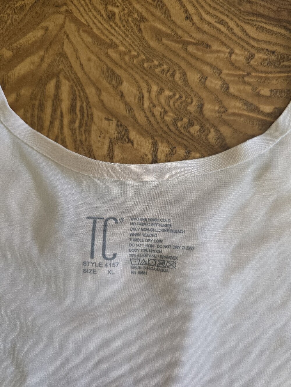 TC Shapewear Seamless Bodysuit Unitard Beige Womens XL - Picture 3 of 5